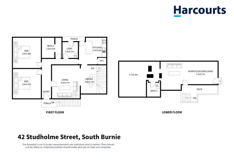 Floorplan of Homely house listing, 42 Studholme Street, South Burnie TAS 7320