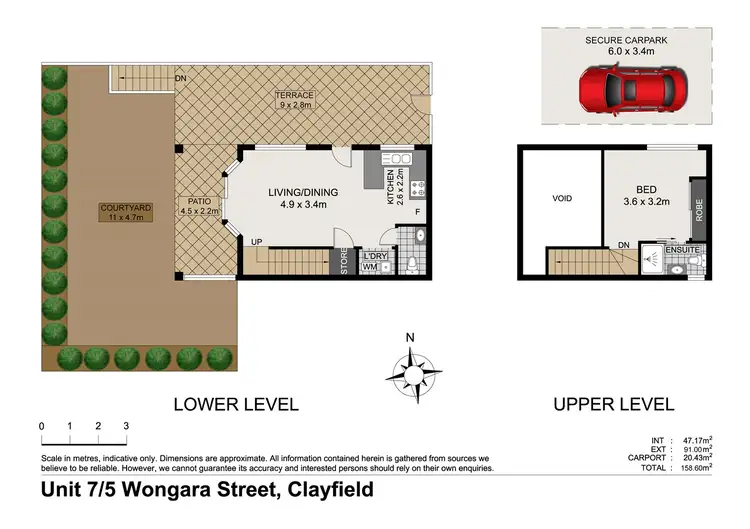 Floorplan of Homely unit listing, 7/5 Wongara St, Clayfield QLD 4011