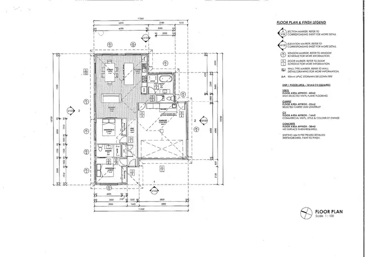 Floorplan of Homely unit listing, 1/14 Poynton Close, Turners Beach TAS 7315