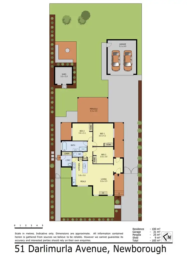 Floorplan of Homely house listing, 51 Darlimurla Avenue, Newborough VIC 3825