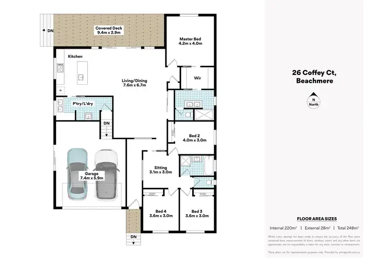 Floorplan of Homely house listing, 26 Coffey Court, Beachmere QLD 4510