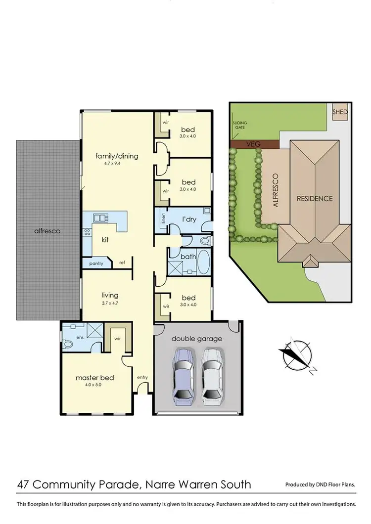 Floorplan of Homely house listing, 47 Community Parade, Narre Warren South VIC 3805