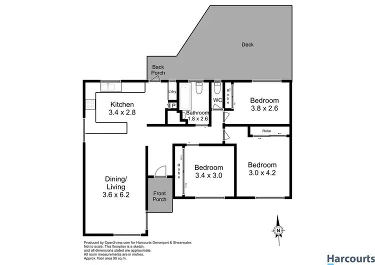 Floorplan of Homely house listing, 38 Morris Avenue, Devonport TAS 7310