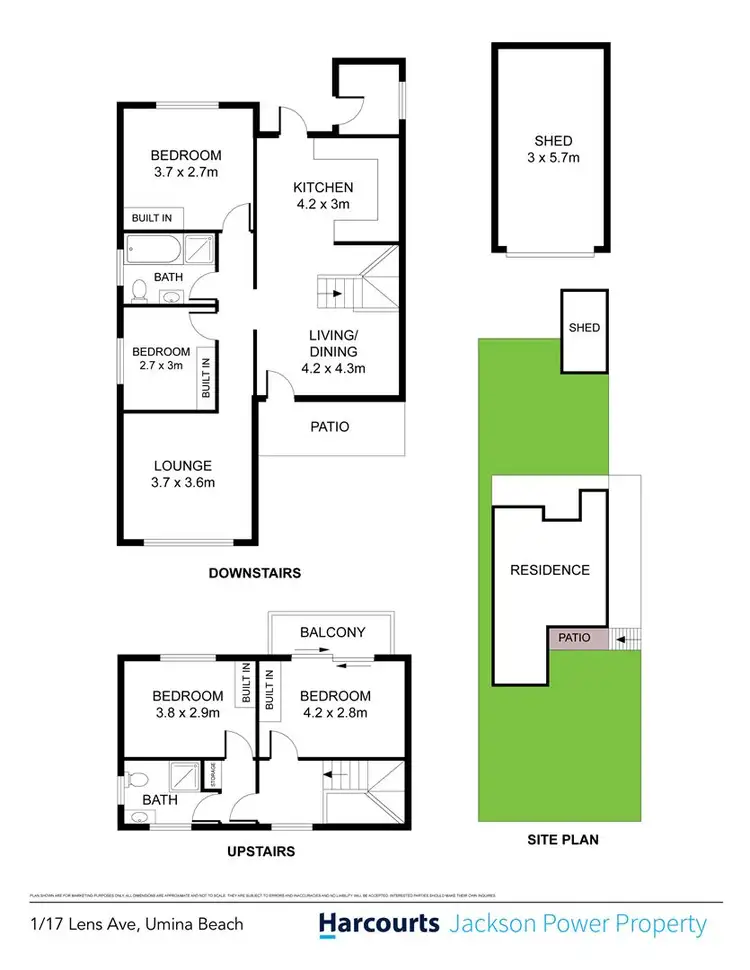 Floorplan of Homely house listing, 1/17 Lens Avenue, Umina Beach NSW 2257