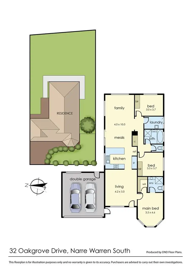 Floorplan of Homely house listing, 32 Oakgrove Drive, Narre Warren South VIC 3805