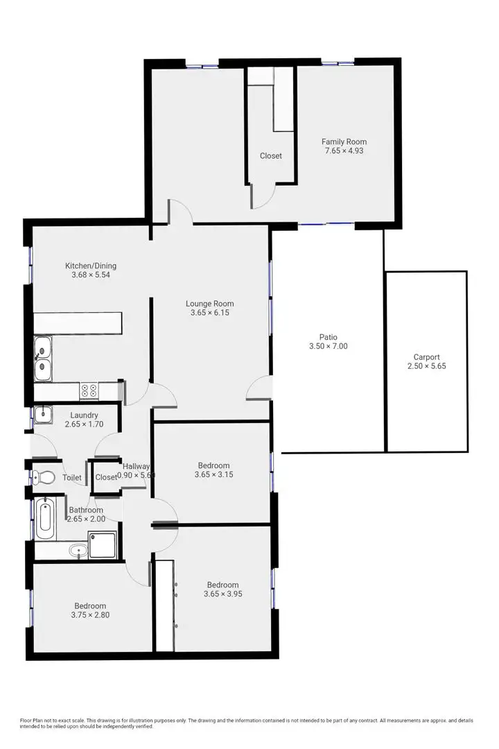 Floorplan of Homely house listing, 70 South Terrace, Peterborough SA 5422
