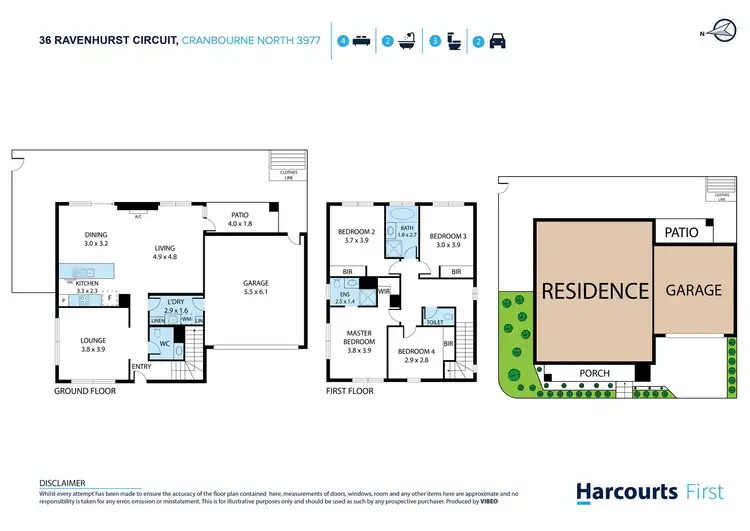 Floorplan of Homely house listing, 36 Ravenhurst Circuit, Cranbourne North VIC 3977