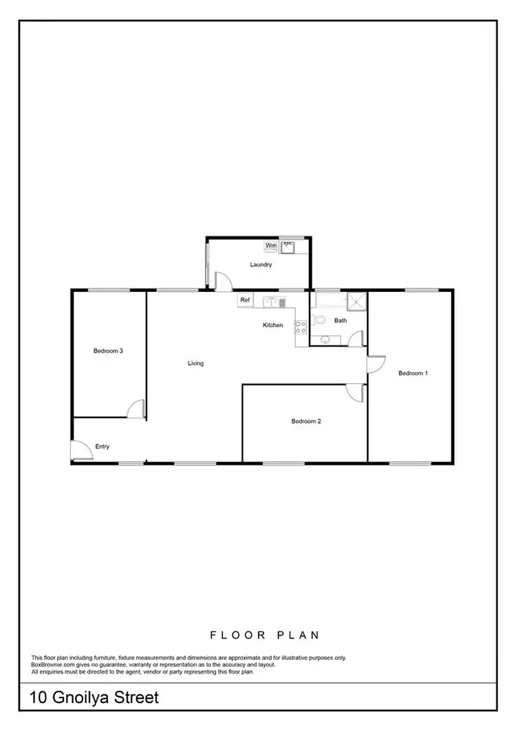 Floorplan of Homely house listing, 10 Gnoilya Street, The Gap NT 870