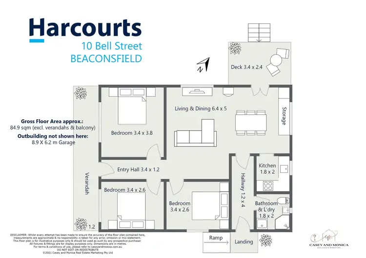 Floorplan of Homely house listing, 10 Bell Street, Beaconsfield TAS 7270