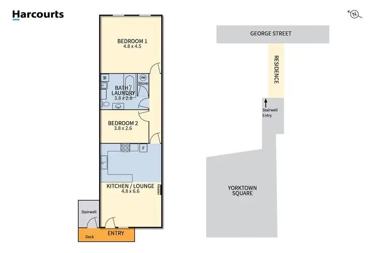 Floorplan of Homely apartment listing, 5 Yorktown Square, Launceston TAS 7250