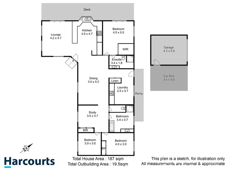 Floorplan of Homely house listing, 1 Snow Gum Drive, Snug TAS 7054