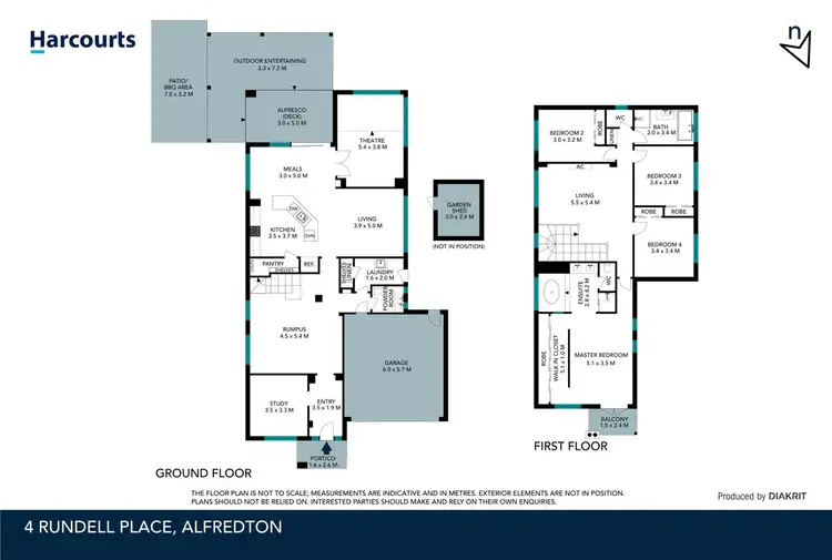Floorplan of Homely house listing, 4 Rundell Place, Alfredton VIC 3350