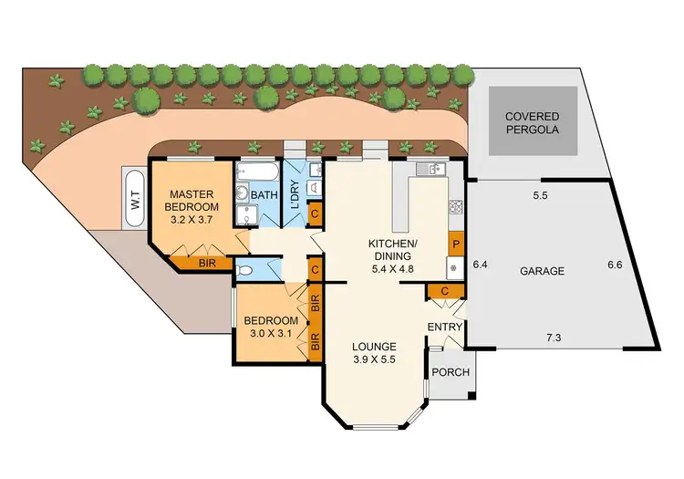 Floorplan of Homely unit listing, 3/24 Rose Avenue, Boronia VIC 3155
