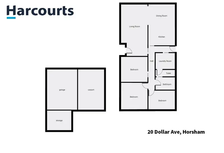 Floorplan of Homely house listing, 20 Dollar Avenue, Horsham VIC 3400