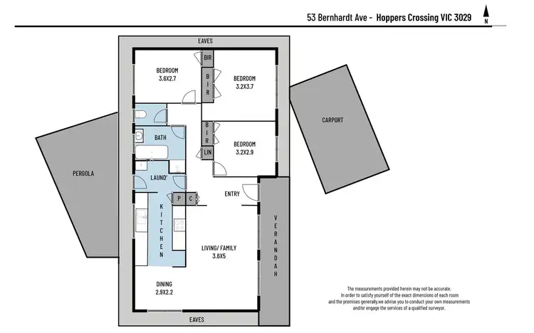 Floorplan of Homely house listing, 53 Bernhardt Avenue, Hoppers Crossing VIC 3029