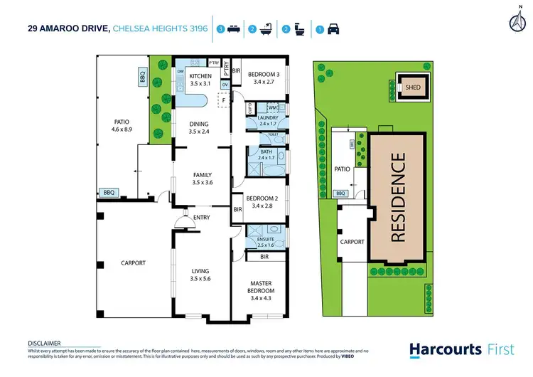 Floorplan of Homely house listing, 29 Amaroo Drive, Chelsea Heights VIC 3196