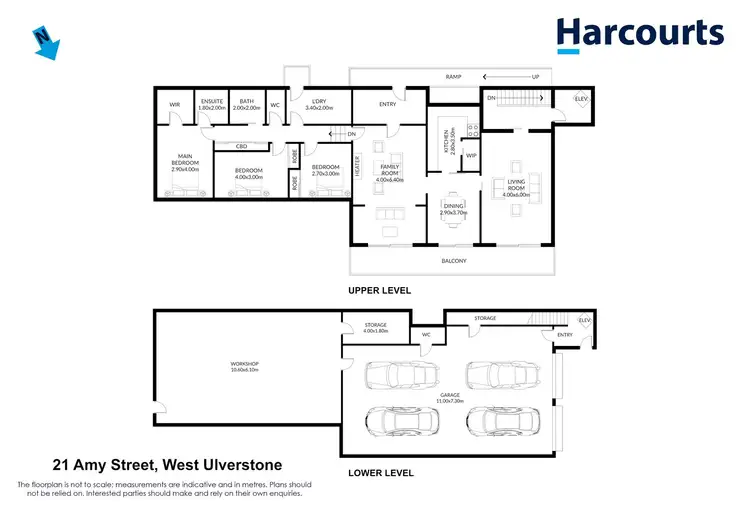 Floorplan of Homely house listing, 21 Amy Street, West Ulverstone TAS 7315