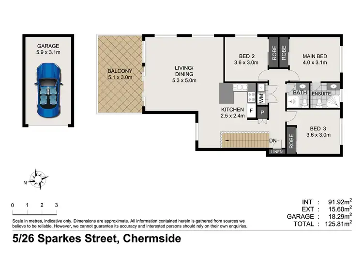 Floorplan of Homely unit listing, 5/26 Sparkes St, Chermside QLD 4032