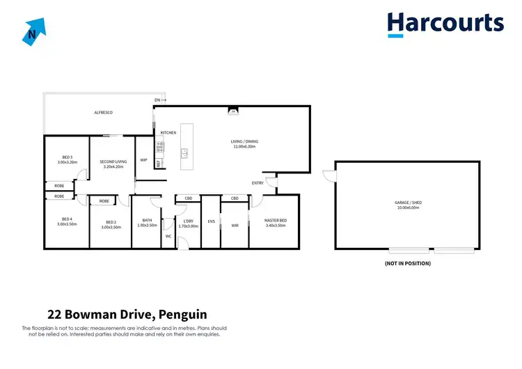 Floorplan of Homely house listing, 22 Bowman Drive, Penguin TAS 7316