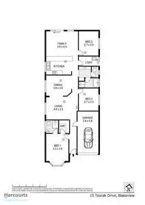 Floorplan of Homely house listing, 15 Toorak Drive, Blakeview SA 5114