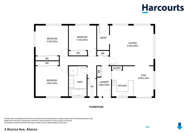 Floorplan of Homely house listing, 2 Akaroa Avenue, Akaroa TAS 7216