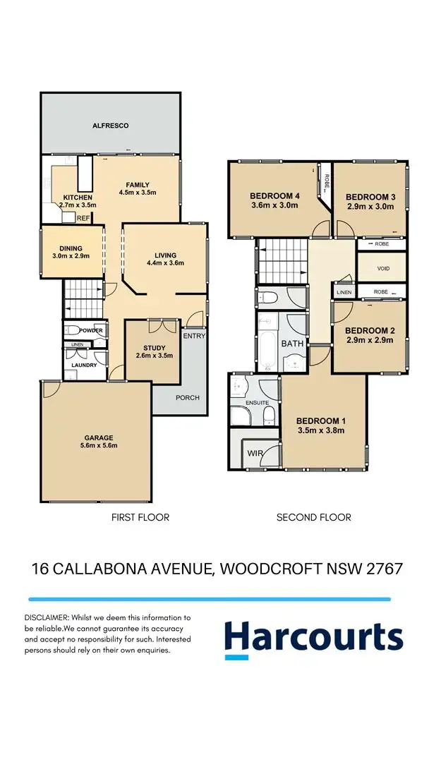 Floorplan of Homely house listing, 16 Callabona Avenue, Woodcroft NSW 2767