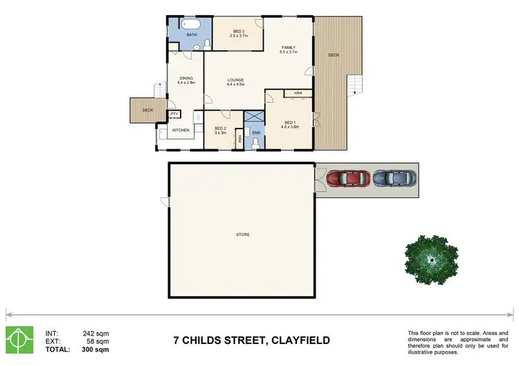 Floorplan of Homely house listing, 7 Childs Street, Clayfield QLD 4011