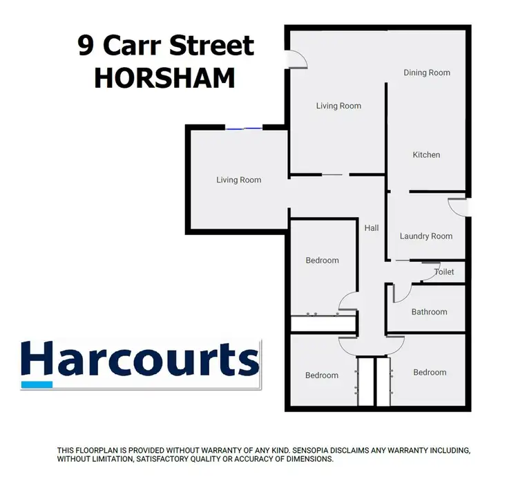 Floorplan of Homely house listing, 9 Carr Street, Horsham VIC 3400