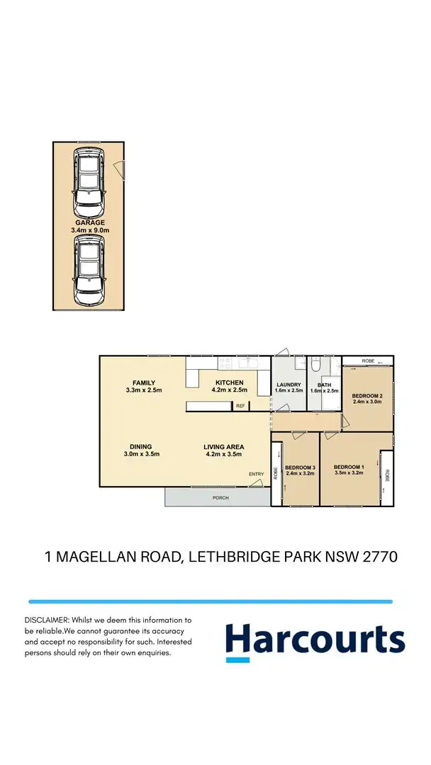 Floorplan of Homely house listing, 1 Magellan Avenue, Lethbridge Park NSW 2770