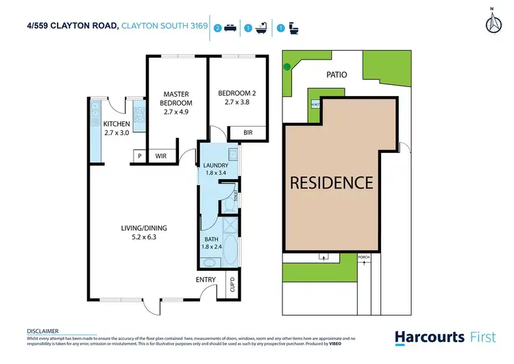 Floorplan of Homely unit listing, 4/559-561 Clayton Road, Clayton South VIC 3169