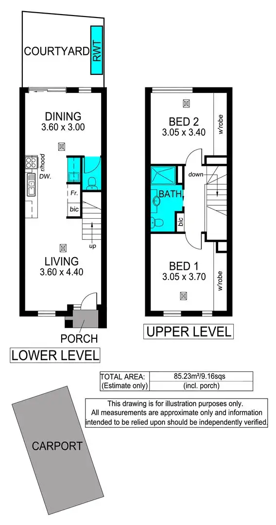 Floorplan of Homely house listing, 6/12 Hillier Road, Morphett Vale SA 5162
