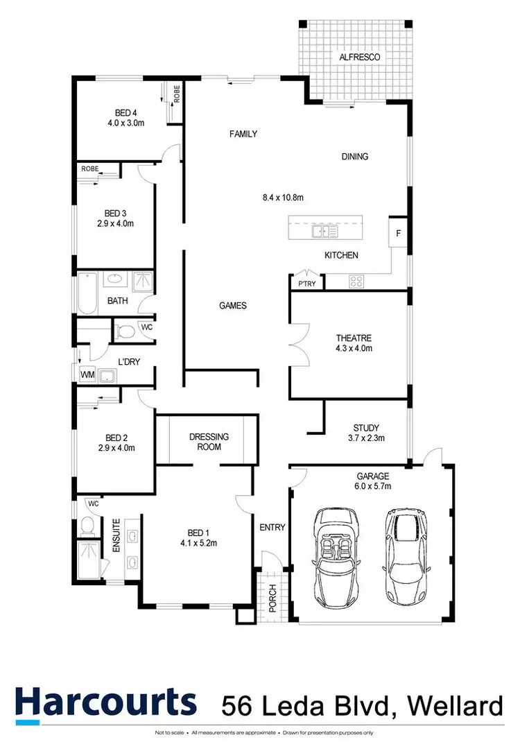 Floorplan of Homely house listing, 56 Leda Boulevard, Wellard WA 6170