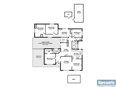 Floorplan of Homely house listing, 34 Doulton Drive, Trott Park SA