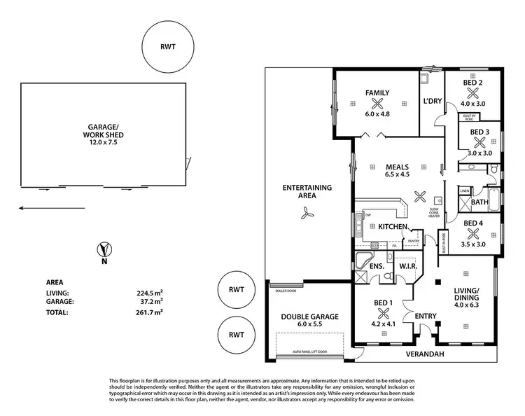 Floorplan of Homely rural property listing, 51 Bluebush Court, Murray Bridge SA 5253