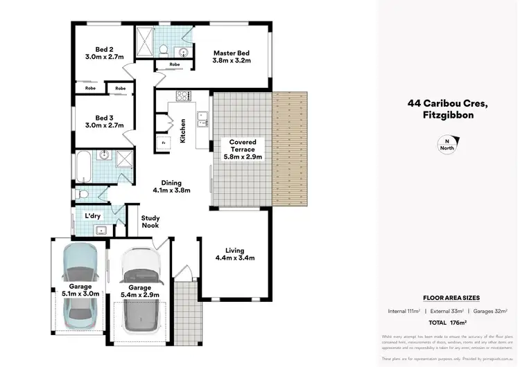 Floorplan of Homely house listing, 44 Caribou Crescent, Fitzgibbon QLD 4018