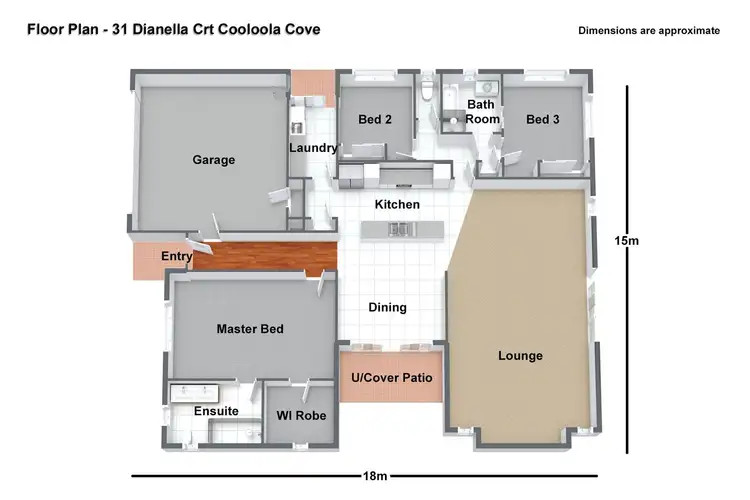 Floorplan of Homely house listing, 31 Dianella Circuit, Cooloola Cove QLD 4580