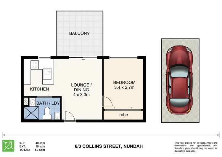 Floorplan of Homely unit listing, 6/3 Collins Street, Nundah QLD 4012
