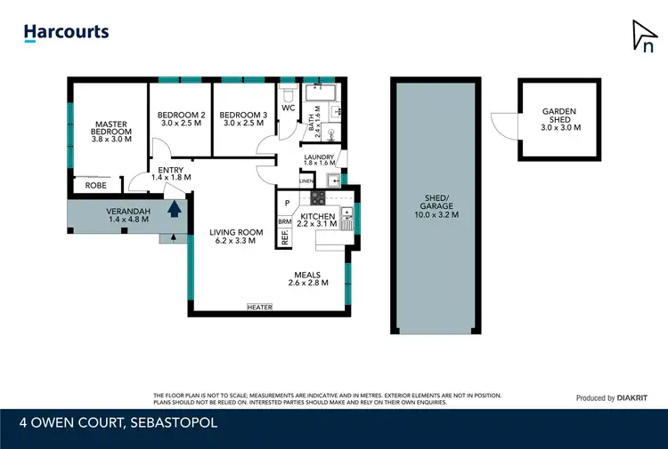 Floorplan of Homely house listing, 4 Owen Court, Sebastopol VIC 3356