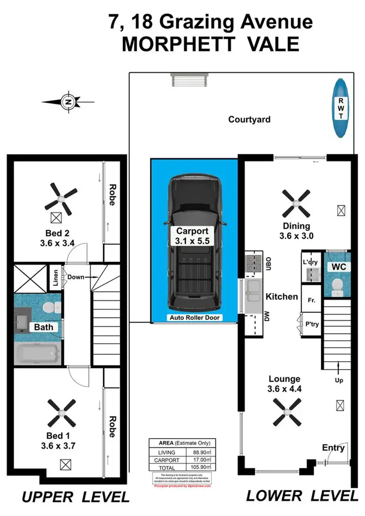 Floorplan of Homely house listing, 7/18 Grazing Ave, Morphett Vale SA 5162