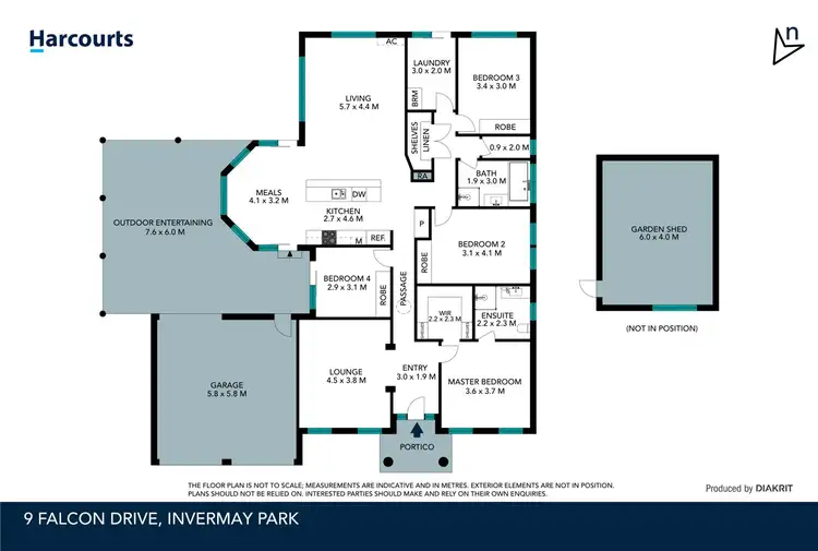 Floorplan of Homely house listing, 9 Falcon Drive, Invermay Park VIC 3350