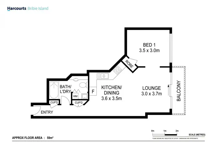 Floorplan of Homely unit listing, 32/5 Links Court, Woorim QLD 4507