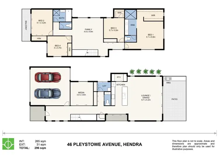 Floorplan of Homely house listing, 46 Pleystowe Crescent, Hendra QLD 4011