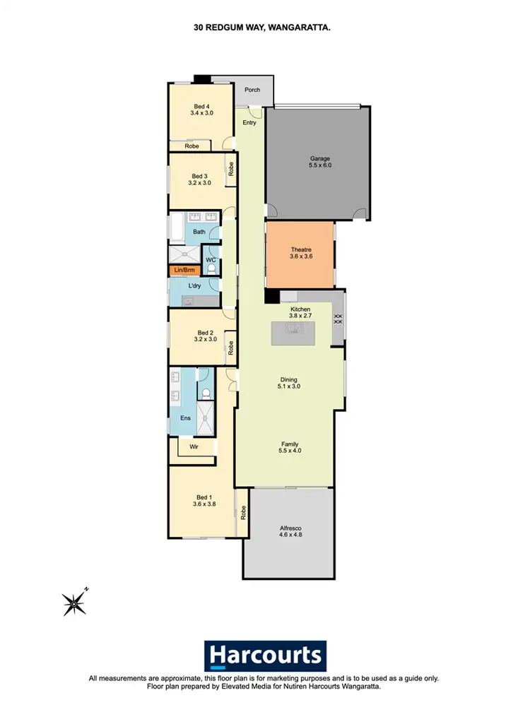 Floorplan of Homely house listing, 30 Red Gum Way, Wangaratta VIC 3677