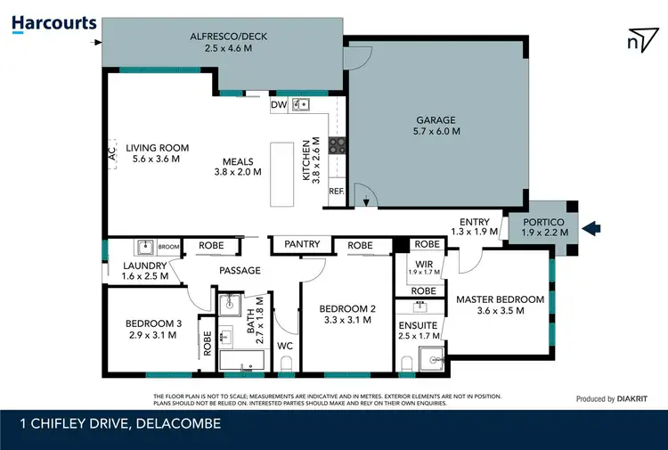 Floorplan of Homely house listing, 1 Chifley Drive, Delacombe VIC 3356