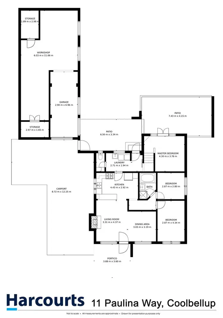Floorplan of Homely house listing, 11 Paulina Way, Coolbellup WA 6163