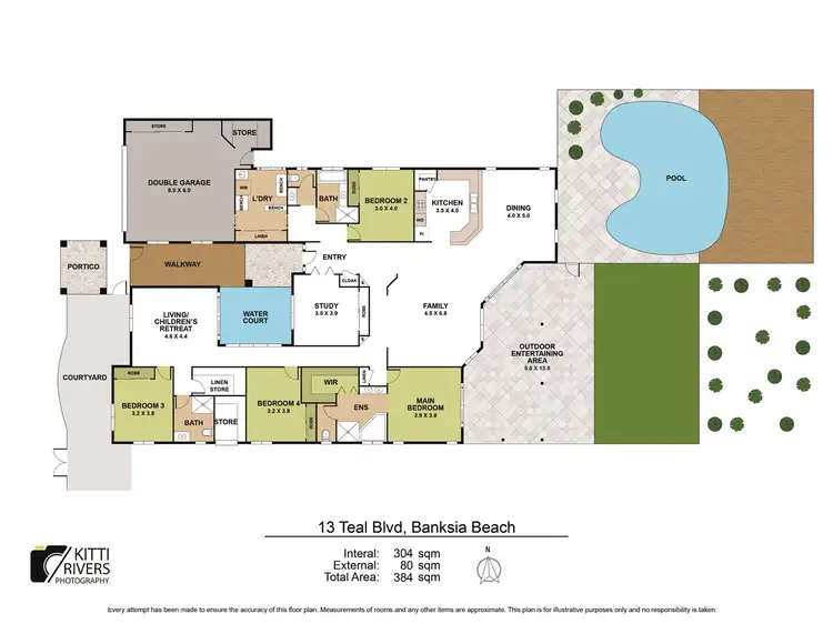 Floorplan of Homely house listing, 13 Teal Boulevard, Banksia Beach QLD 4507
