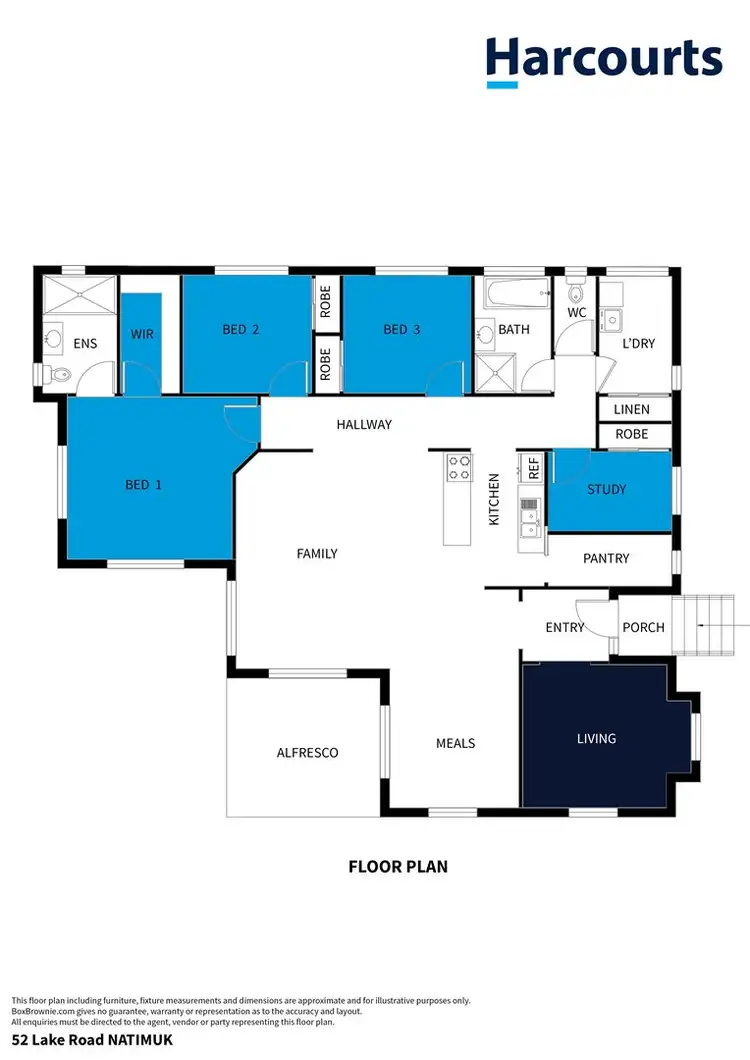 Floorplan of Homely house listing, 52 Lake Road, Natimuk VIC 3409