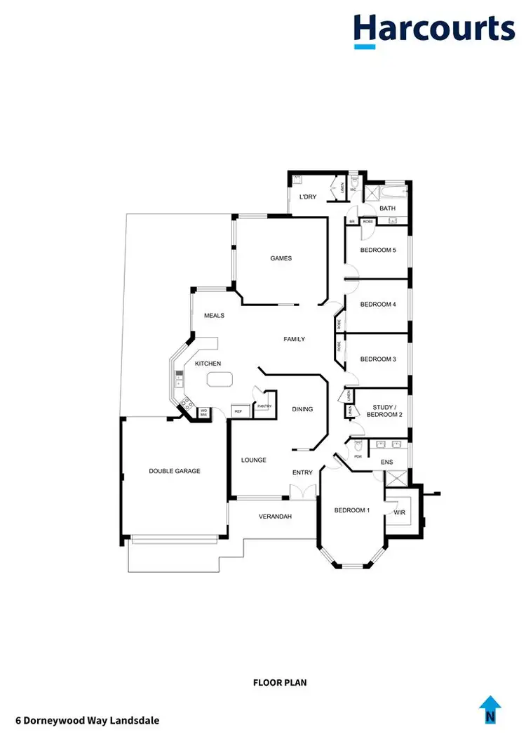 Floorplan of Homely house listing, 6 Dorneywood Way, Landsdale WA 6065