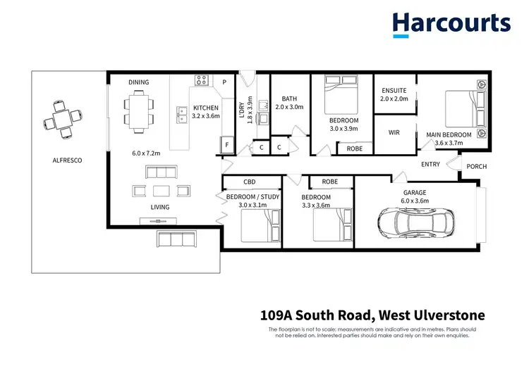 Floorplan of Homely house listing, 109A South Road, West Ulverstone TAS 7315
