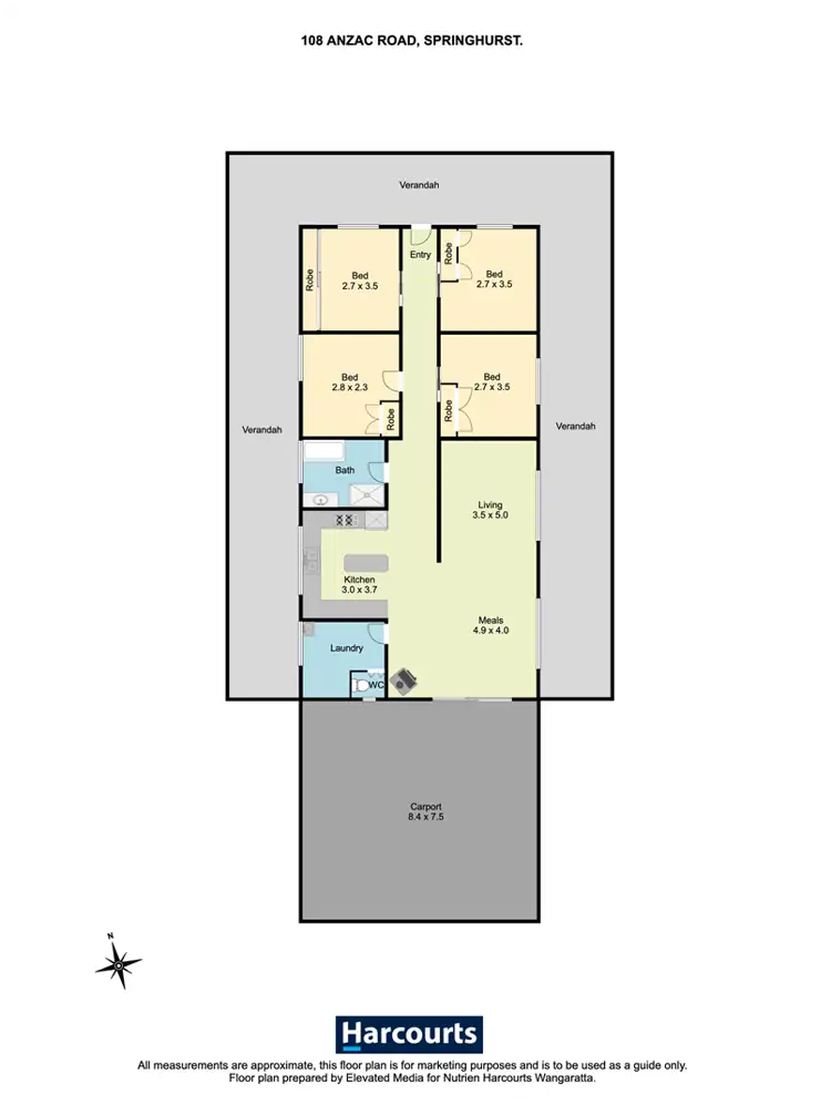 Floorplan of Homely house listing, 108 Anzac Road, Springhurst VIC 3682